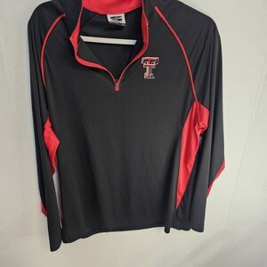 Stadium Athletic Mens Texas Tech 1/4 Zip Pullover Shirt Sz Large Athleisure U426